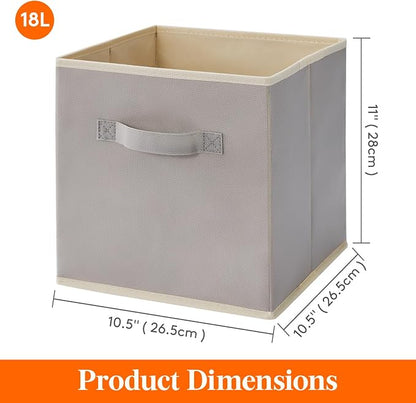 Lifewit 11 Inch Cube Storage Bins, 8 Packs Storage Cubes Foldable Decorative - Image 5
