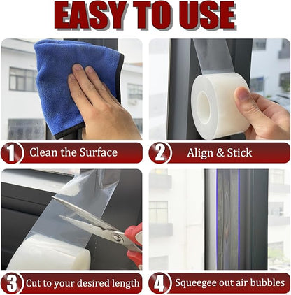 Window Weather Sealing Tape 3 in x 105 FT Weather Stripping Weatherproof Draft - Image 4