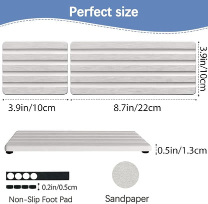 Set of 3 Diatomite Hand Soap Holder, Water Absorbing Stone Tray - Image 4