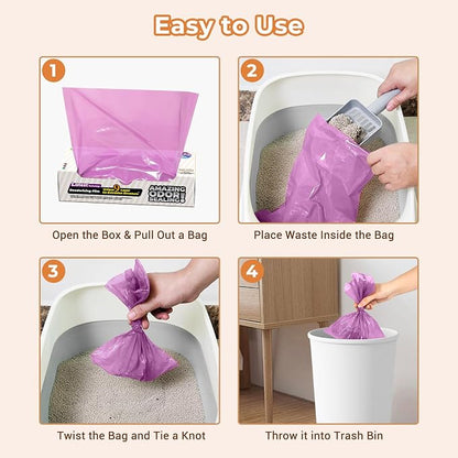Odor Sealing Small Trash Bags Home & Food Use XL-100 Count Disposable Bags - Image 5