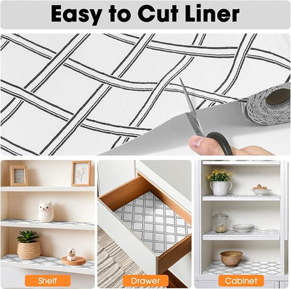 Drawer and Shelf Liner for Kitchen Cabinets Non-Adhesive, Non-Slip Cabinet - Image 4
