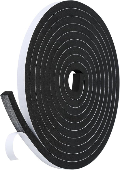 Weather Stripping Door Seal Strip- 1/2 Inch X 2/5 Inch X 13Feet, Strong Adhesive by Amzjjle