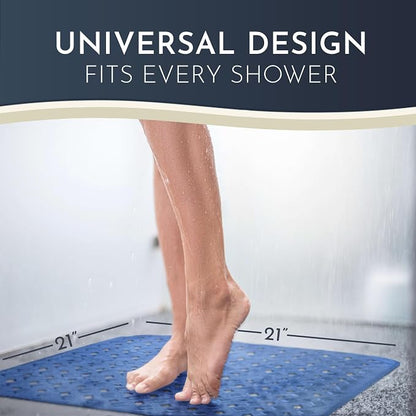 Homerella Anti Slip Shower Mat | Anti Mold Non Slip Bathtub Mat - Image 3