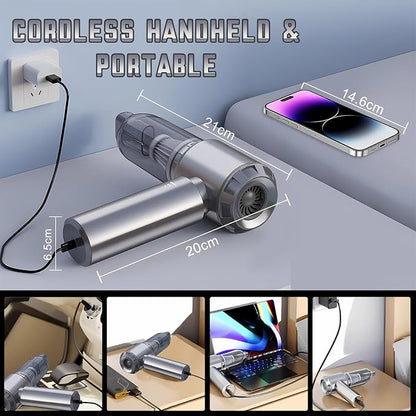 Car Vacuum Portable Cordless 21000PA High Power Mini Vacuum Cleaner 4-in-1 - Image 9