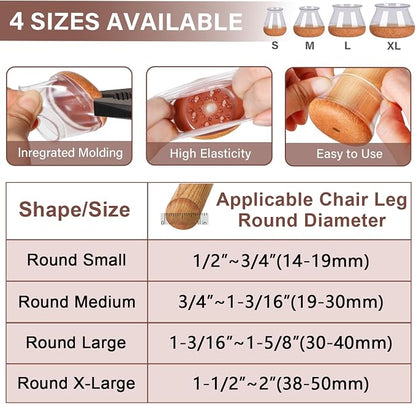 Chair Leg Floor Protectors Round Chair Leg Protectors - Image 3