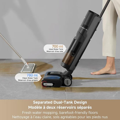 DREAME H12 FlexReach Vacuum Mop, 0 Tangle Wet Dry Vacuum Cleaner, Cordless - Image 2
