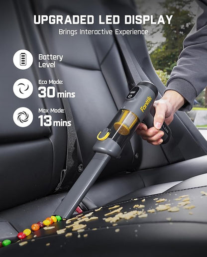 Fanttik Slim V9 Mix Car Vacuum, 4 in 1 Handheld Air Duster, 12000PA Suction - Image 4