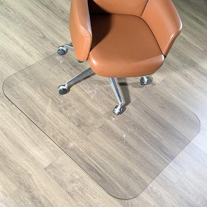 2Pack Crystal Clear 1/5" Thick 47" x 35" Heavy Duty Hard Chair Mat, Can be Used - Image 2