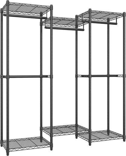 SONGMICS Heavy-Duty Clothes Rack, Garment Rack, Portable Closet, 56.9-Inch Wide - Image 7