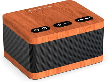 Sound Machine White Noise Machine with 30 Soothing Sounds 36 Levels Volume 5 Timers and Memory Function Effectively Blocks Noise Ideal Sleep Machine for Baby Kids Adults… (Wood Grain)