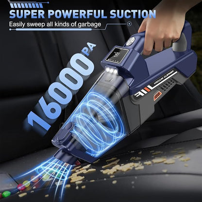 JONYJ Handheld Vacuum Cordless, 16000PA High Power Car Vacuum Cleaner, Portable - Image 2