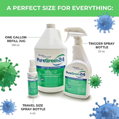 PureGreen24 Safe & Effective Disinfectant. Kills Deadly Germs including RSV - Image 4