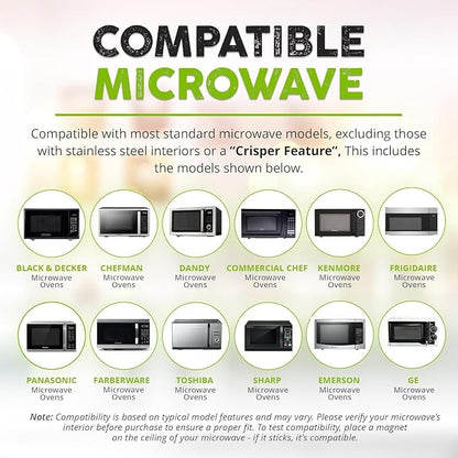 HOVER COVER Magnetic Microwave Splatter Cover, Food Grade Plate Cover, BPA Free - Image 6