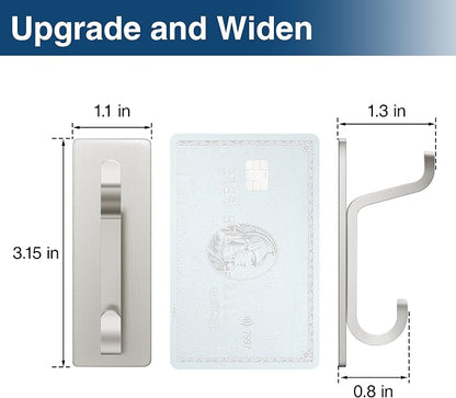 pickpiff Wall Hooks for Coat and Towel: 13LB Adhesive Door Hanger Stick on - Image 4