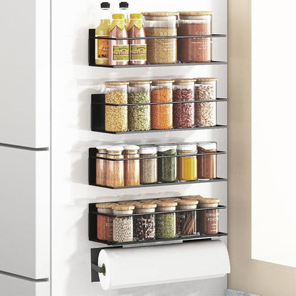 Magnetic Spice Rack For Refrigerator, Magnetic Fridge Shelf For Kitchen by Roysili