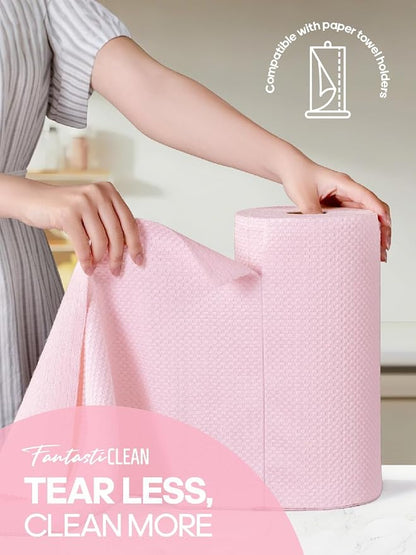 Fantasticlean Large Tear-Away Microfiber Cleaning Cloth Roll - Image 2