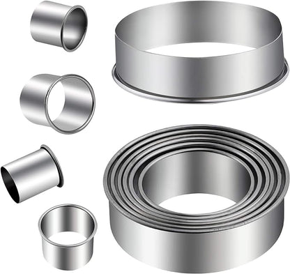Round Cookie Cutters Set 12 Pieces Bistcuit Cookie Cutters Circle Pastry - Image 2