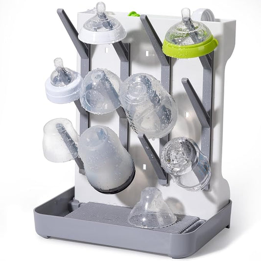 Space Saving Vertical Bottle Drying Rack, Large Countertop Baby Bottle Drying by Dersyer