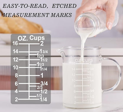 Ackers Etched Graduated Glass Measuring Cup - Image 4