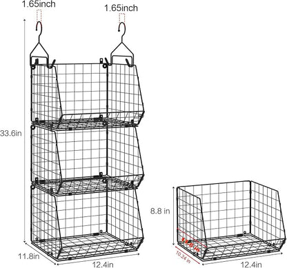 X-cosrack 3-Tier Hanging Storage Organizer - Image 3