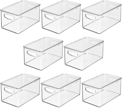 mDesign Plastic Deep Storage Bin Box Container - Image 9