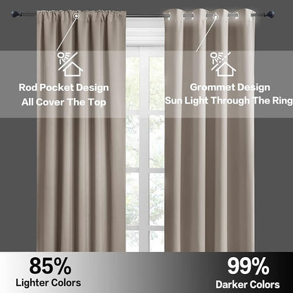 RYB HOME Room Darkening Curtains - Image 5