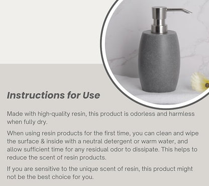 Clasin Home Sandstone Textured Resin Soap Dispenser - Image 6