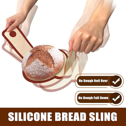 Silicone Bread Sling for Dutch Oven, Non-Stick & Easy to Clean Bread Baking Mat - Image 5