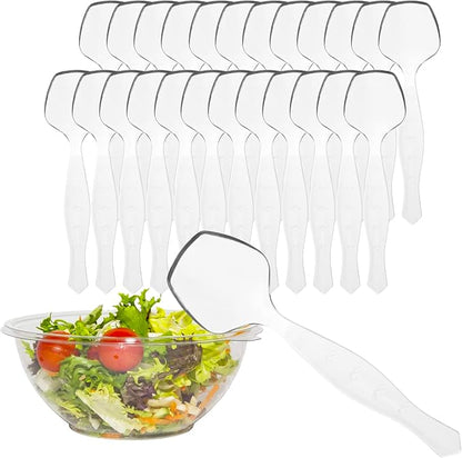 PARTY BARGAINS Disposable Clear Plastic Serving Spoons 8.75″ – Heavy-Duty Clear by PARTYBARGAINS