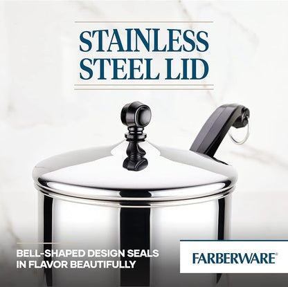 Farberware Classic Stainless Steel 2-Quart Mirror Satin Covered Saucepan - Image 3