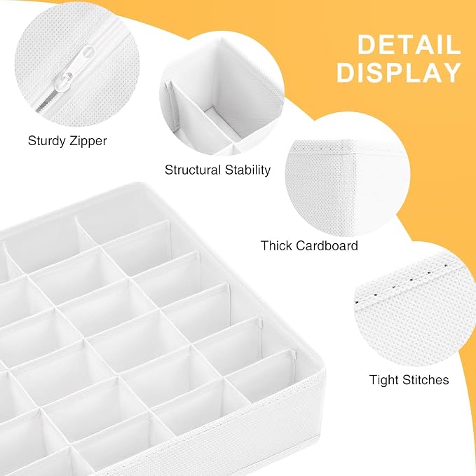 Joyoldelf Sock Organizer Drawer Organizer - Image 5