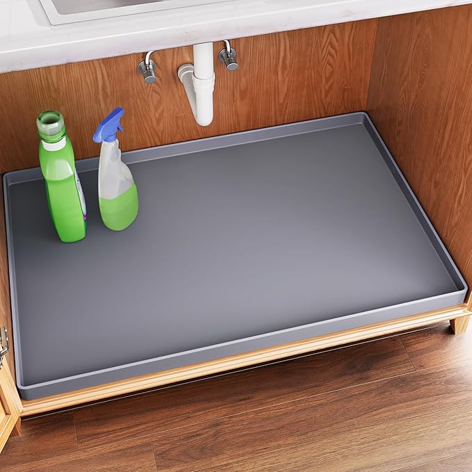 FLATO Waterproof Under Sink Mat 22" x 19" Shelf Liner by Unknown