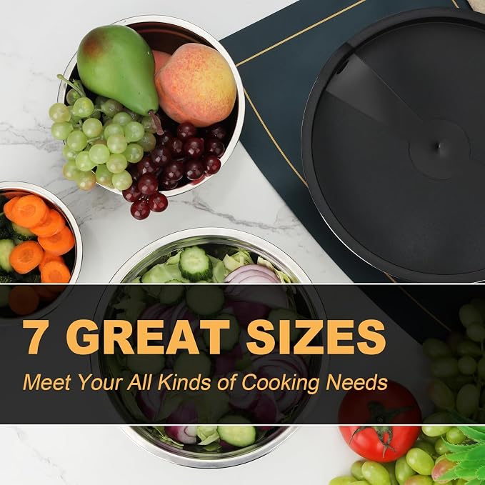 Hunnycook 7 Piece Mixing Bowls - Image 4