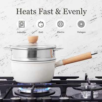 ROCKURWOK Ceramic Nonstick Sauce Pan, 3 QT Pot - Image 6