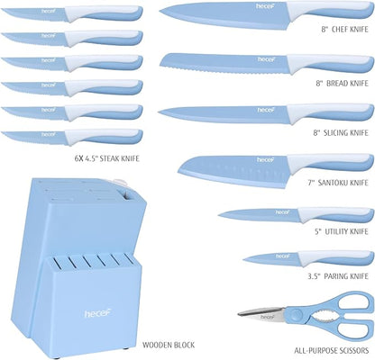 hecef 15 Pieces Kitchen Knife Set - Image 2
