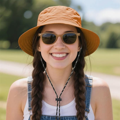 Durio Waterproof Bucket Hats for Woman UPF 50+ Sun Hat UV Protection Packable Rain Hats for Women Lightweight Hiking Hat