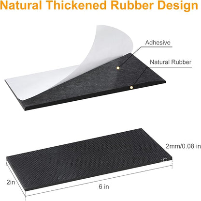 CHUNZEXI Non Slip Furniture Pads 6 PCS 6" x 2", Self Adhesive Rubber Grippers - Image 2