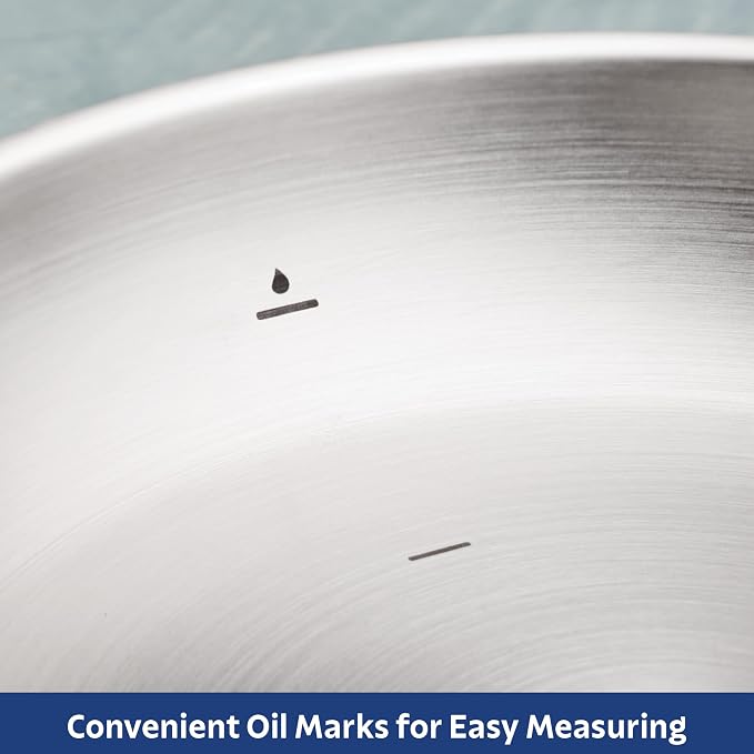 Tramontina Tempo Tri-Ply Base Stainless Steel 12-Inch Large Frying Pan - Image 4