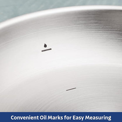 Tramontina Tempo Tri-Ply Base Stainless Steel 12-Inch Large Frying Pan - Image 4