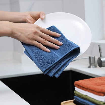 Glynniss Dishcloths Kitchen Highly Absorbent Dish Rags 100% Cotton Dish Cloths - Image 5