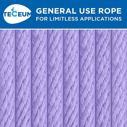 TECEUM Cotton Rope 3/16” – 100 FT – Strong All-Purpose Braided Rope – Natural - Image 7