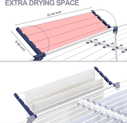 APEXCHASER Clothes Drying Rack, Foldable Gullwing Laundry Rack - Image 5
