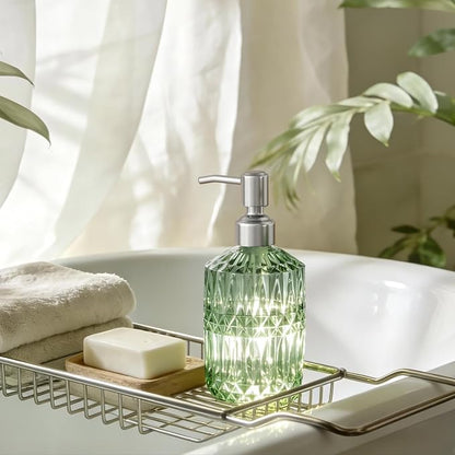 AmazerBath Soap Dispenser, 2 Pack Green Glass Soap Dispenser - Image 7