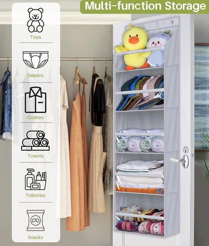 AOODA Over the Door Organizer, Large Capacity Closet Door Hanging Organizer - Image 7