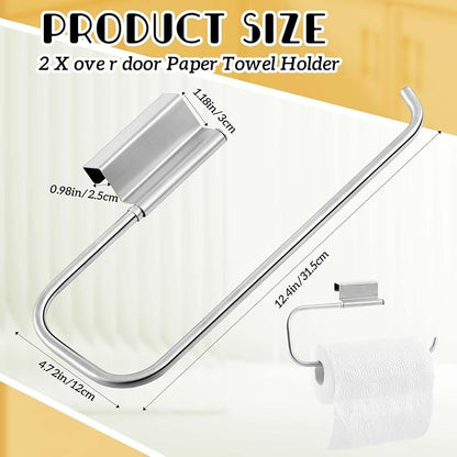 Yaocom 12.4 Inches Cabinet Door Paper Towel Holder Camper Under Sink No - Image 2