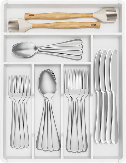 Lifewit Silverware Tray, Deep Wide Cutlery Drawer Organizer Storage by Lifewit