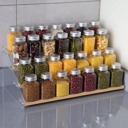 nianfeng Tiered Spice Rack, 4-Tier Spice Pantry Kitchen Cabinet Organizer - Image 7