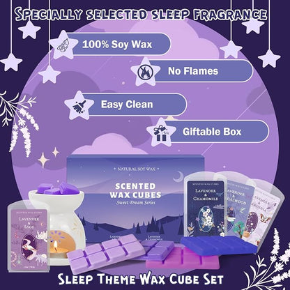 SCENTORINI Wax Melts, Wax Cubes Strong Scent, Long Lasting Lavender Scented - Image 5