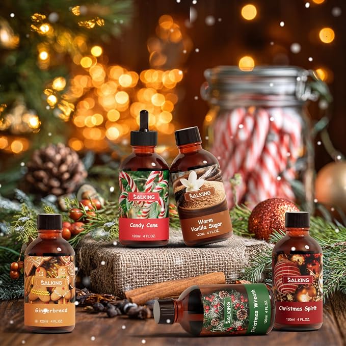 SALKING Christmas Spirit Fragrance Oil, 120ml Premium Essential Oils - Image 7