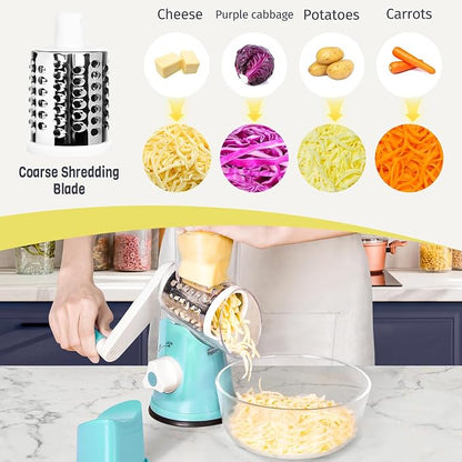 X Home Rotary Cheese Grater for Kitchen, Shredder - Image 4